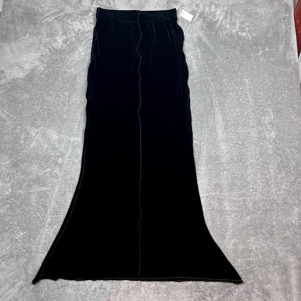 Vintage Heydari Maxi Skirt Slinky‎ Black Womens S/M Stretch Witchy Gothic Grunge